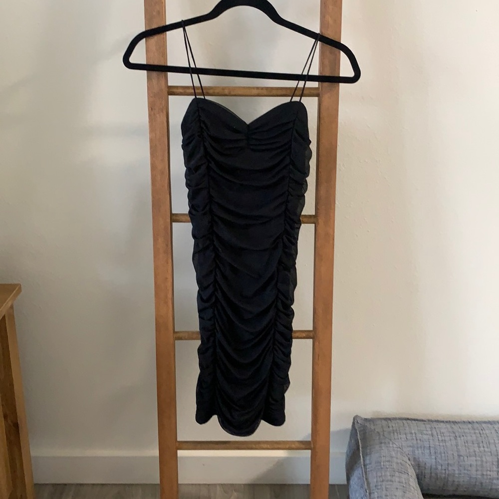 Black mini dress